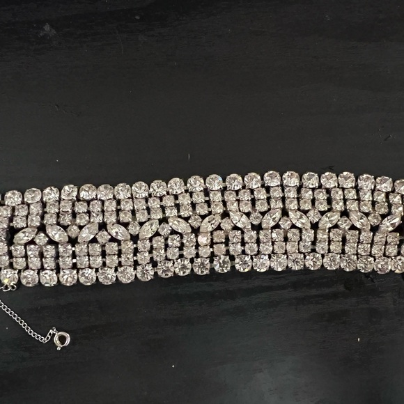 Vintage Kramer of New York Rhinestone Bracelet - Picture 1 of 4
